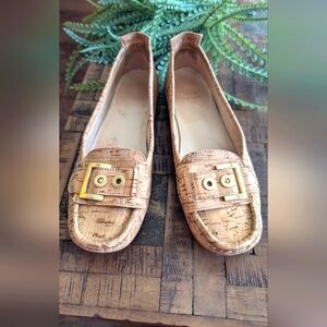 Stuart Weitzman Tan Cork‎  Loafers for Chic Comfort